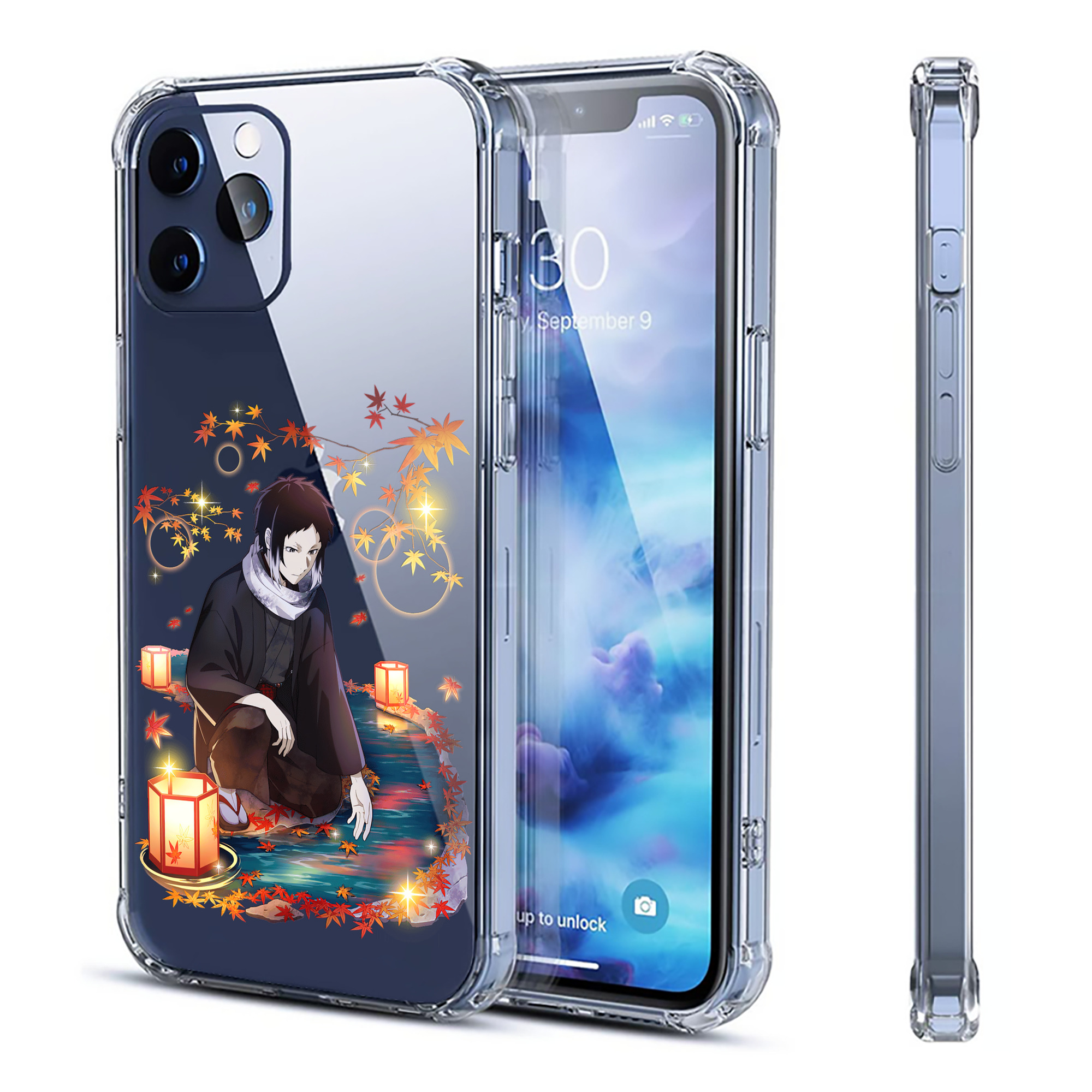 （画像用） 文豪ストレイドッグス Bungo Stray Dogs 【iPhone 12シリーズ対応】透明スマホケース（クリアソフトケース）